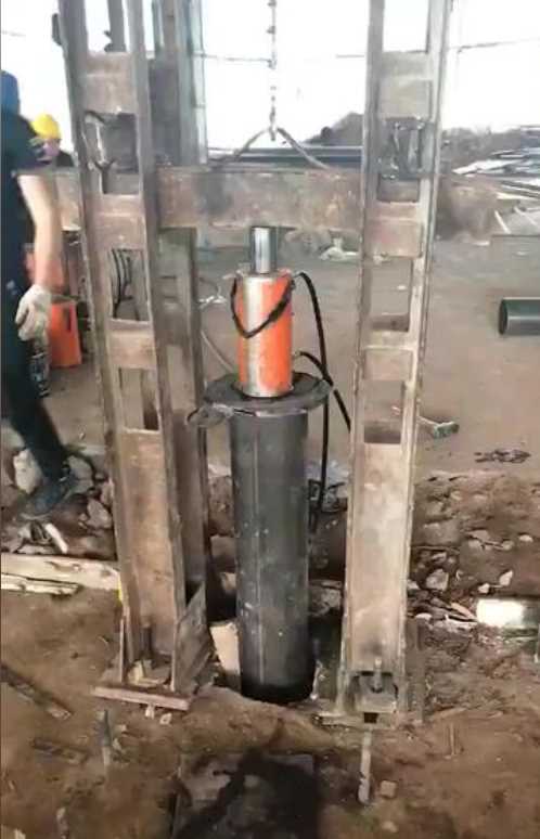 信阳商城县钢管桩加固
